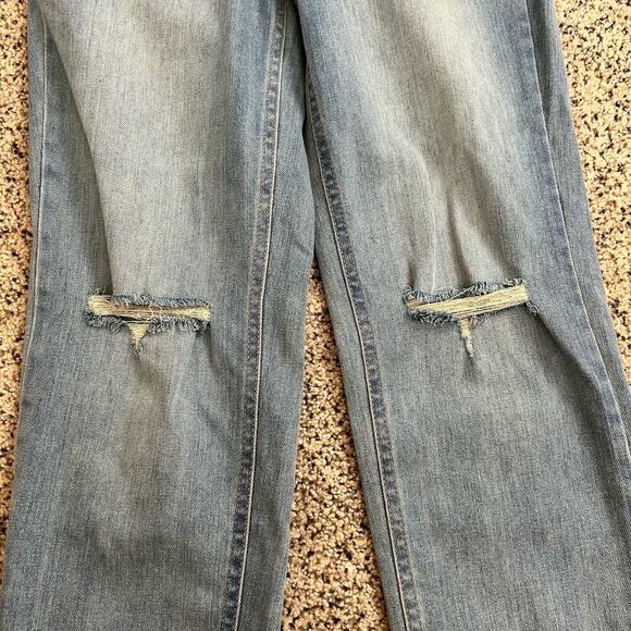 NWT Wild Fable Womens Super High Rise Jeans Slim Straight Size 00 Distressed - Picture 7 of 7